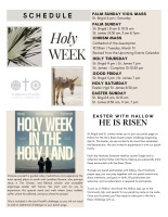 Holy Week Schedule